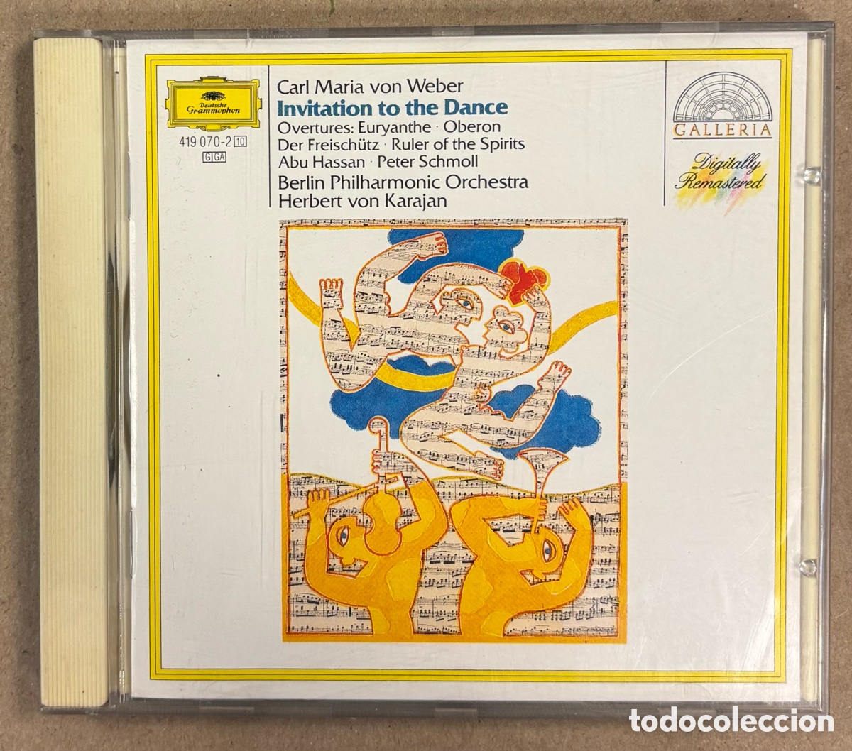 CDs de M&uacute;sica: CD. WEBER: INVITATION TO THE DANCE / OVERTURES - BERL&Iacute;N PHILARMONIC ORCHESTRA. KARAJAN.