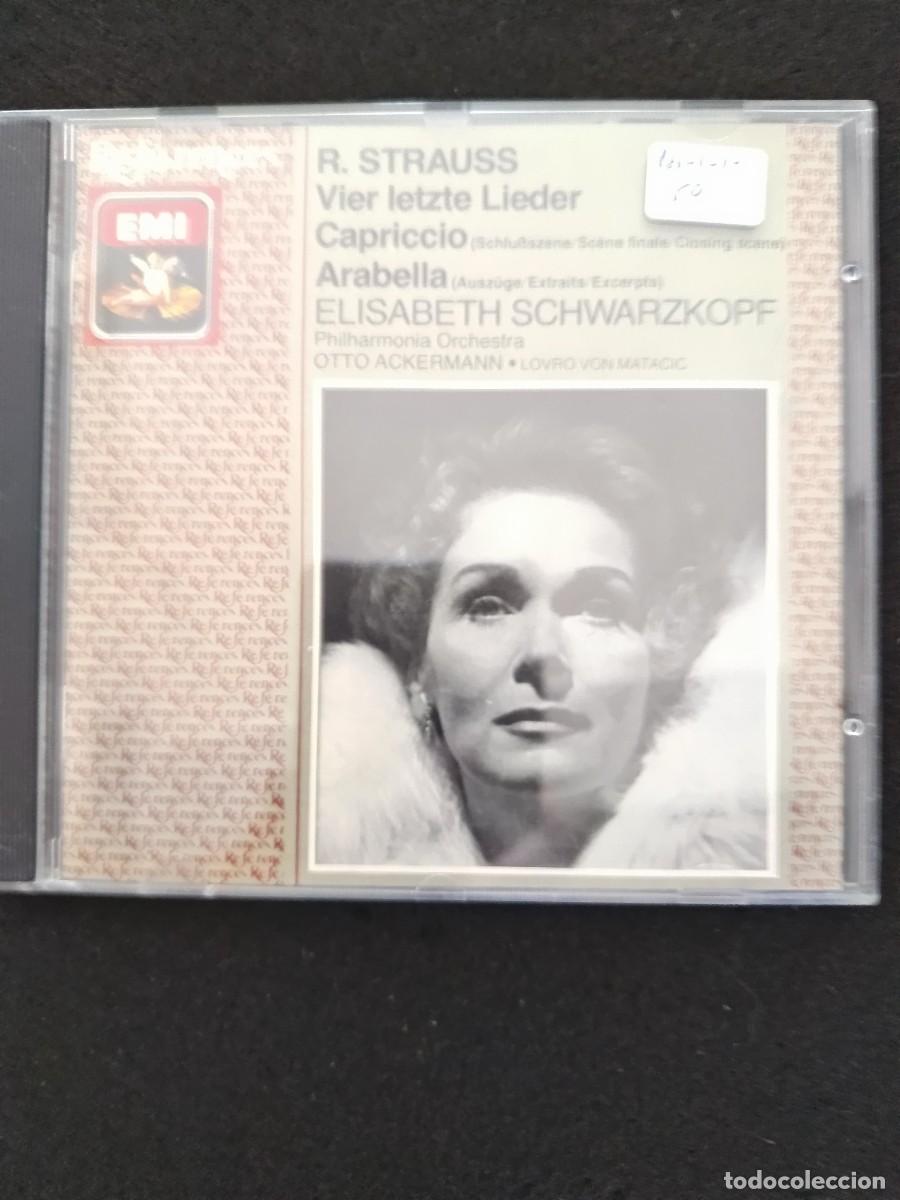 CDs de M&uacute;sica: RICHARD STRAUSS. ELISABETH SCHWARZKOPF. VIER LETZTE LIEDER. CAPRICCIO. ARABELLA. DIR.: OTTO ACKERMAN