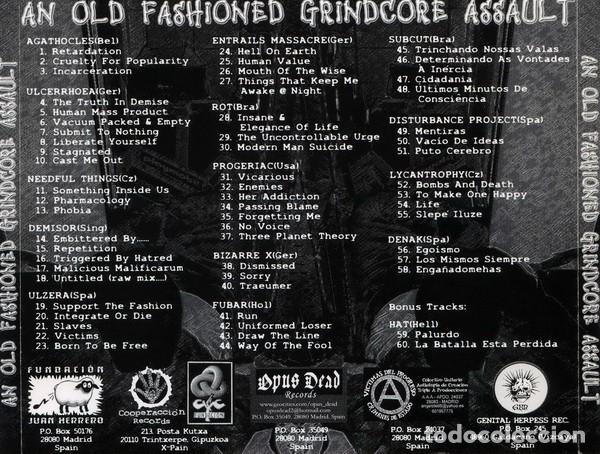 CDs de m&uacute;sica: An Old Fashioned Grindcore Assault Compilation - CD - Foto 2