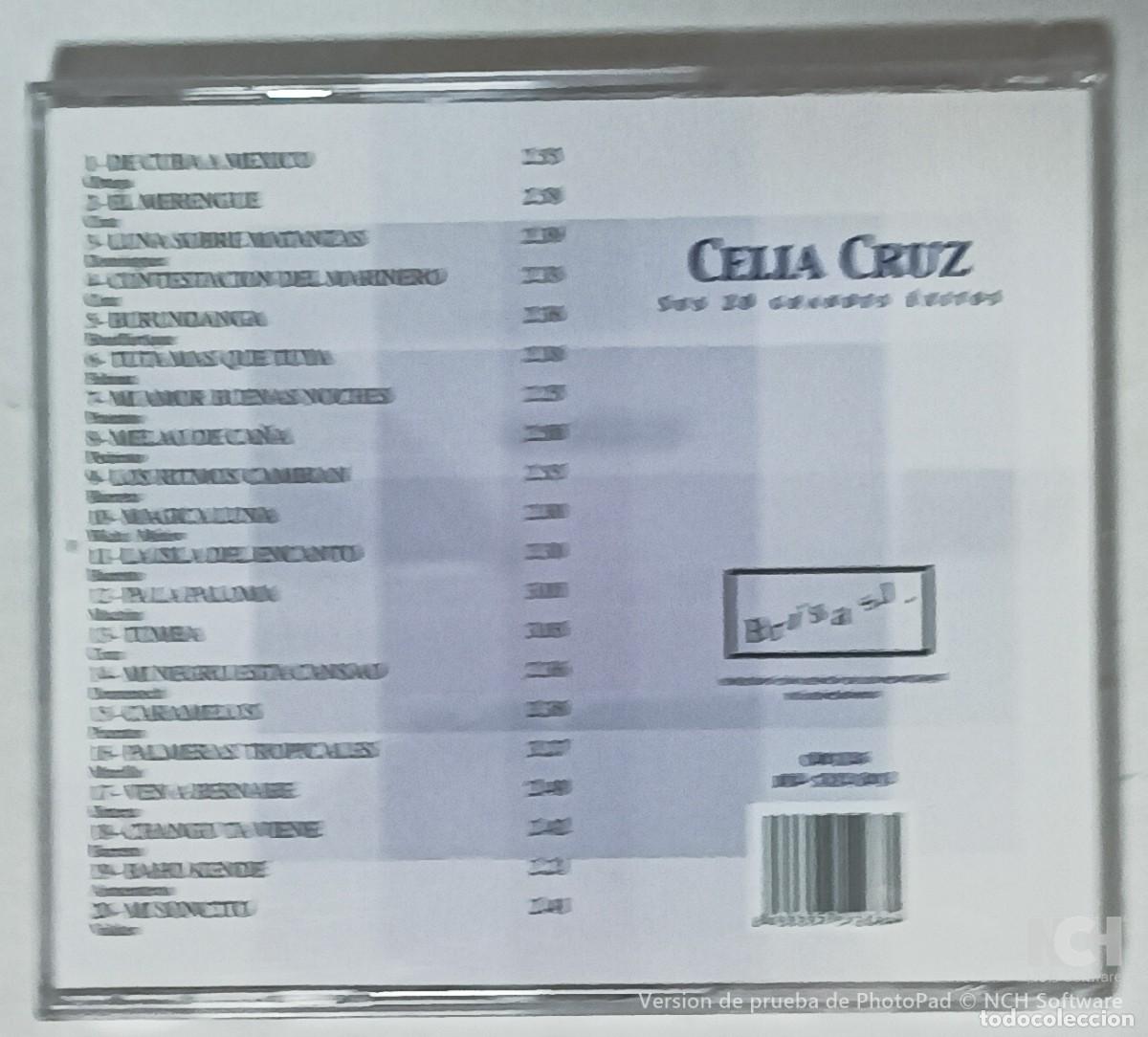 CDs de m&uacute;sica: CD de Celia Cruz sus 20 mejores exitos - Foto 2