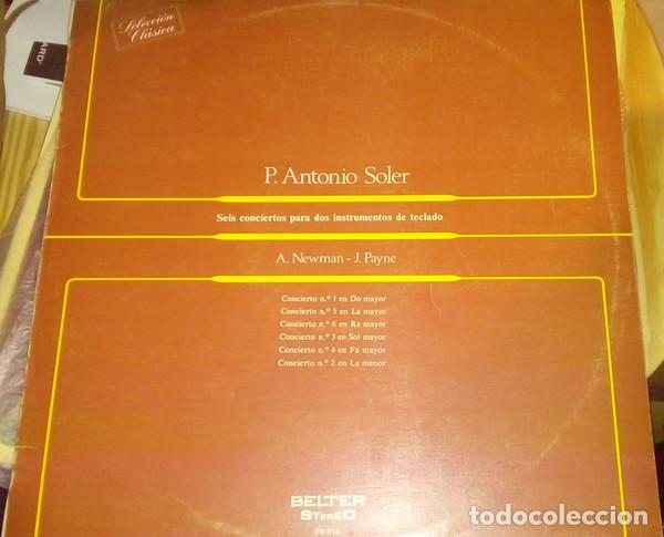 CDs de M&uacute;sica: Padre Antonio Soler - Seis conciertos para dos instrumentos de teclado (vinyl)