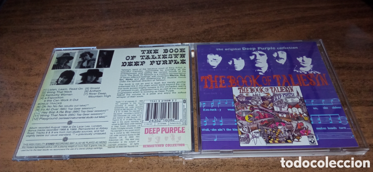 CDs de M&uacute;sica: Deep Purple &ndash; The Book Of Taliesyn (1968)