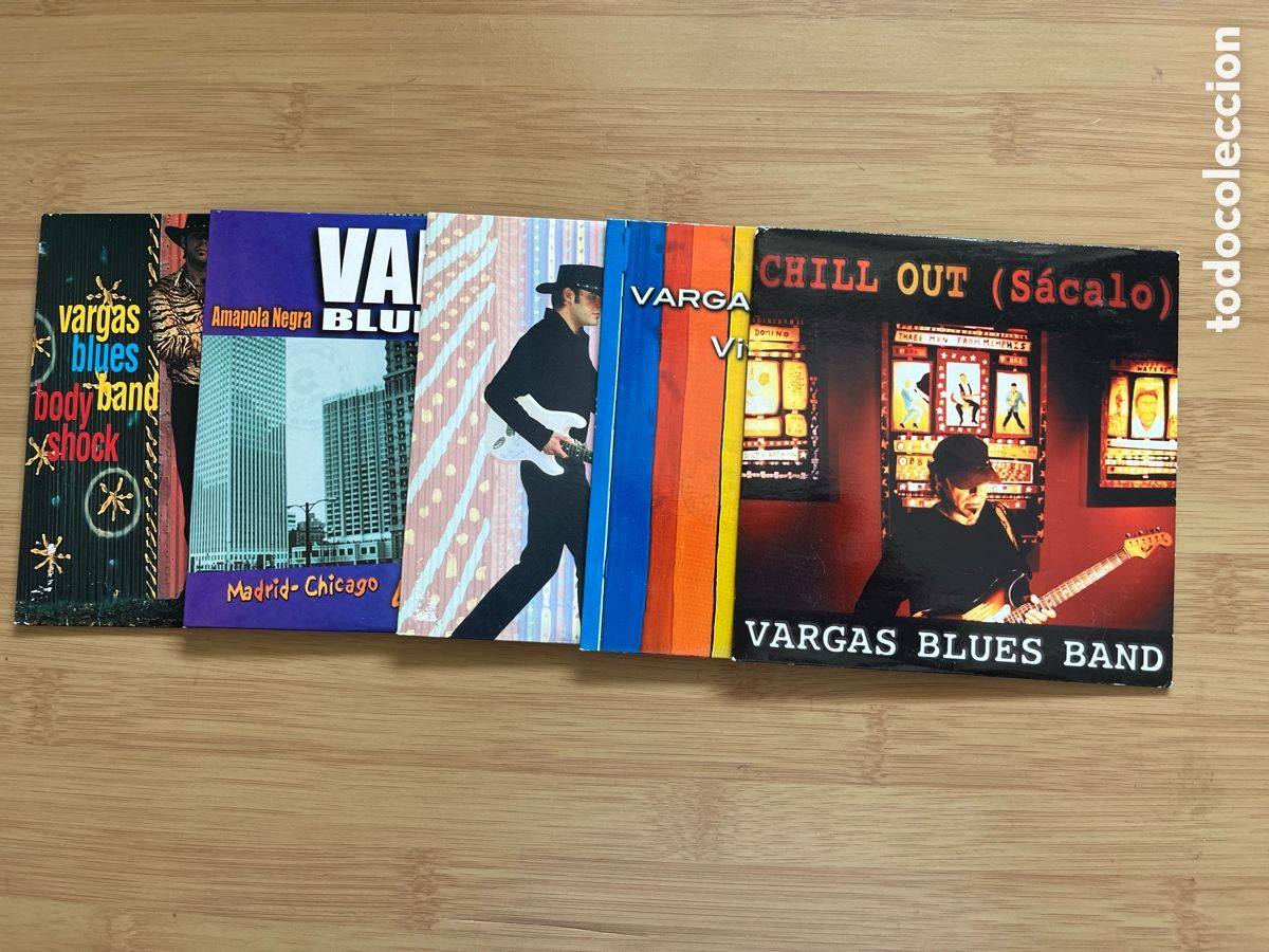 CDs de M&uacute;sica: VARGAS BLUES BAND. Vivir al alba. Amapola negra. Chill out. Body shock (5cd single)