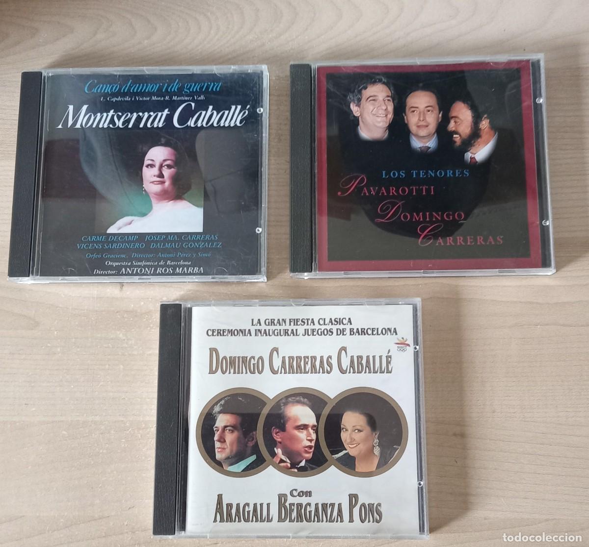 CDs de M&uacute;sica: lote 3 CD. Caballe - Los tenores - fiesta clasica inaugural juegos de Barcelona