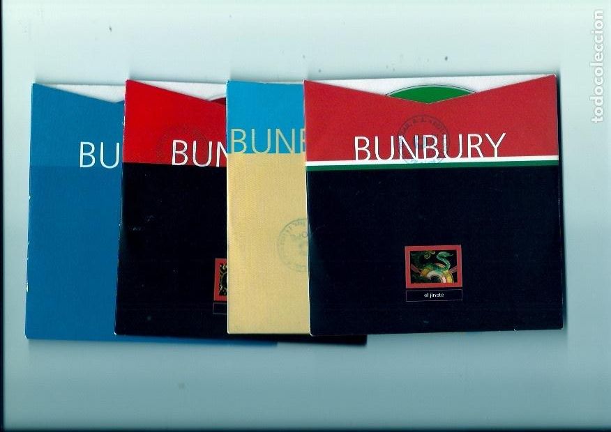 CDs de M&uacute;sica: BUNBURY. El jinete. De mayor. El extranjero. El viento a favor. (4 cd single)