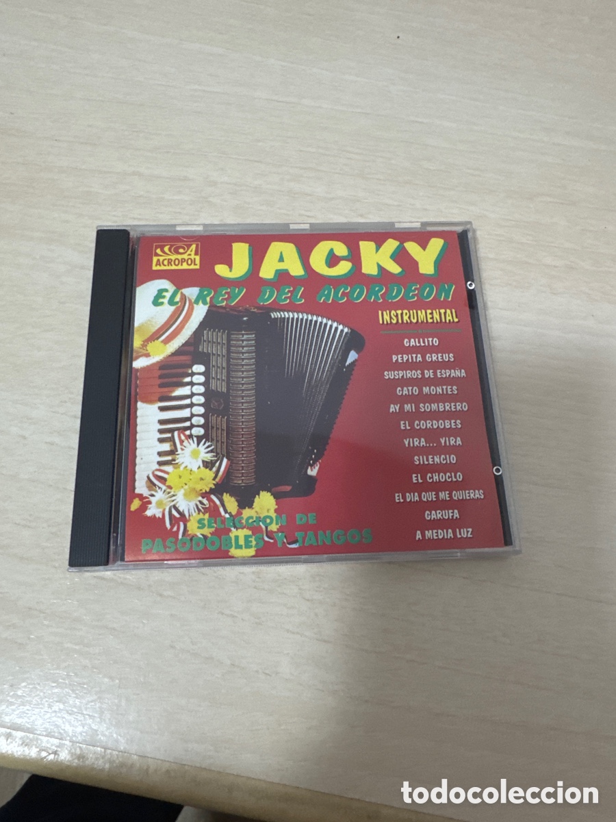 CDs de M&uacute;sica: CD JACKY EL REY DEL ACORDEON SESI&Oacute;N DE PASODOBLES Y TANGOS