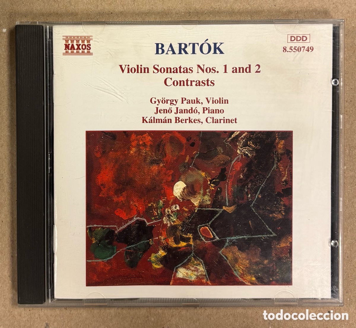 CDs de M&uacute;sica: CD. BART&Oacute;K: VIOLIN SONATAS N&deg; 1 & 2 CONTRAST. PAUK, JAND&Oacute; & BERKES.