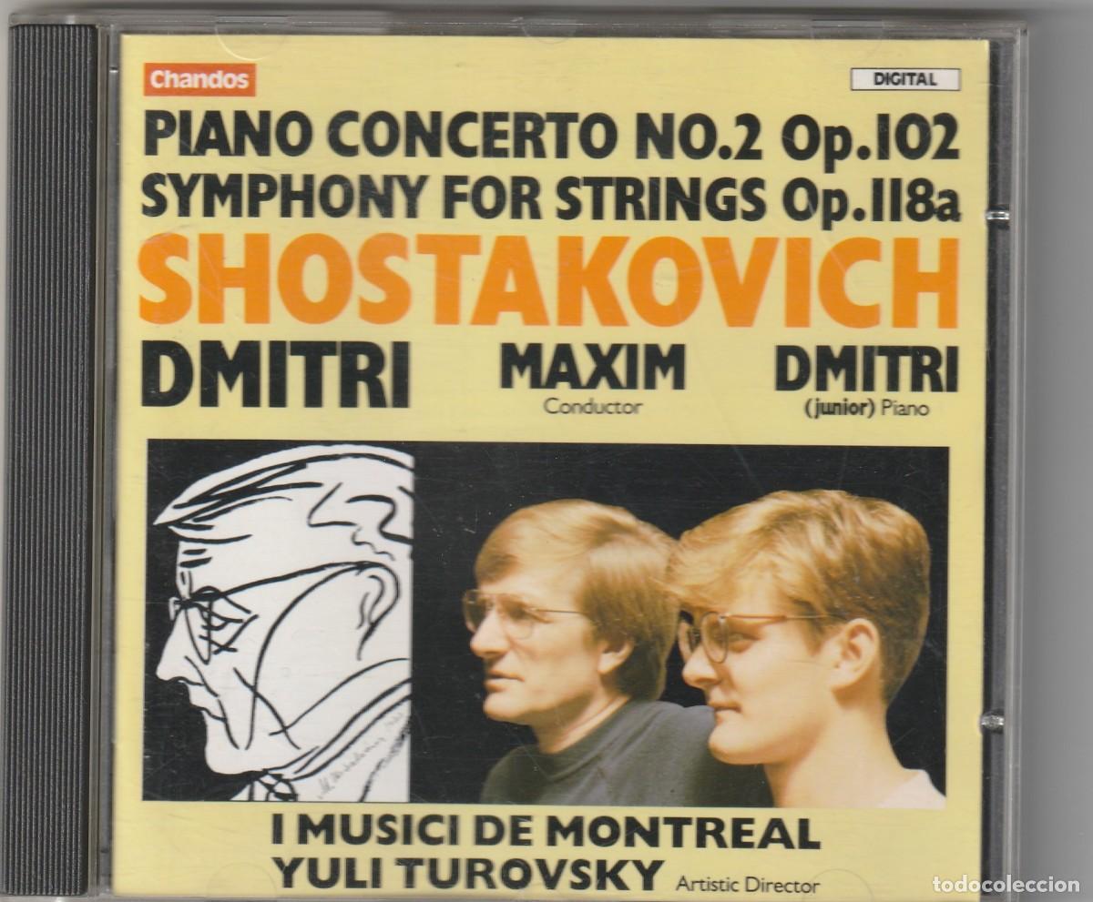 CDs de M&uacute;sica: SHOSTAKOVICH - PIANO CONCERTO NO.2 &middot; SYMPHONY FOR STRINGS (CD CHANDOS 1986)
