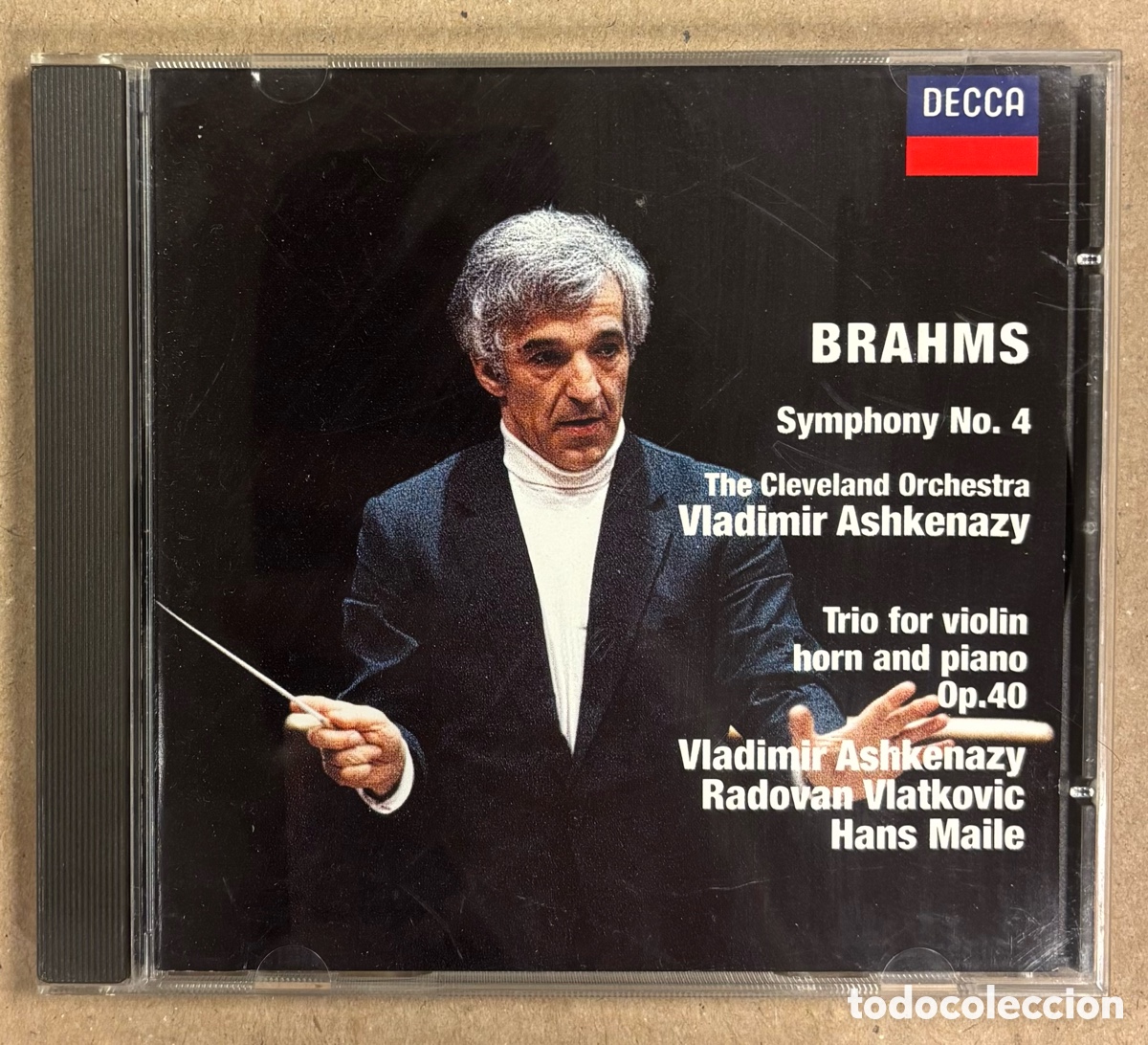 CDs de M&uacute;sica: CD. BRAHMS: SYMPHONY N&deg; 4 - HORN TRIO OP.40. VLADIMIR ASHKENAZY. DECCA 1997.