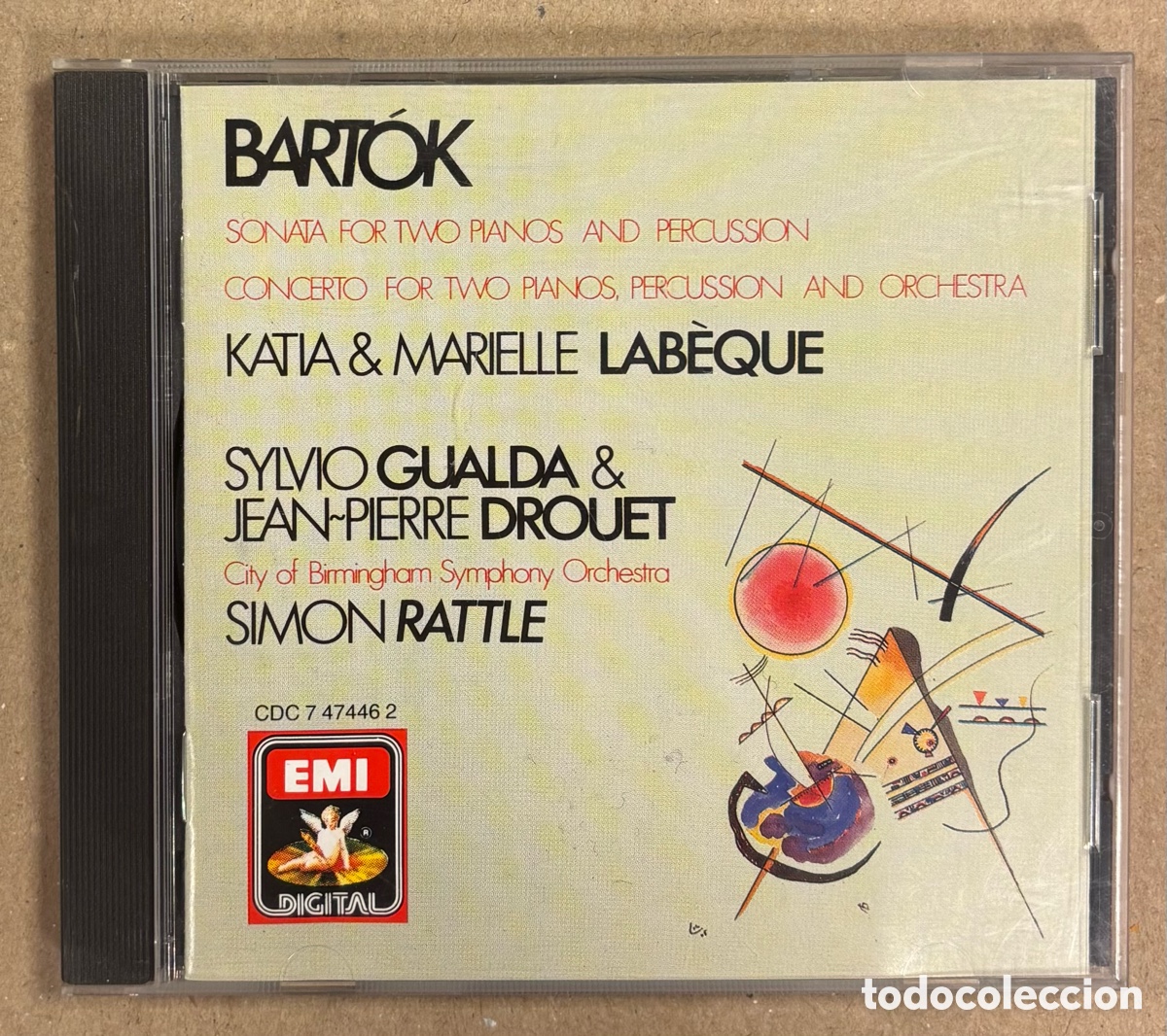 CDs de M&uacute;sica: CD. BART&Oacute;K: SONATA FOR TWO PIANOS AND PERCUSSION. KATIA & MARIELLE LABEQUE. GUALDA & DROUET.