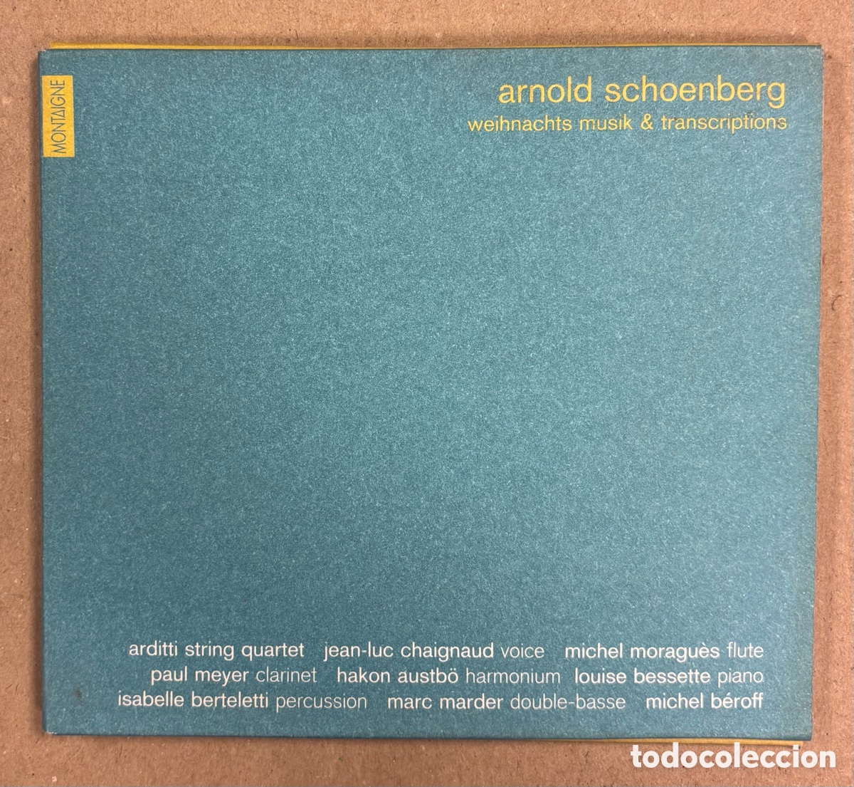 CDs de M&uacute;sica: CD. ARNOLD SCHOENBERG &ldquo;WEIHNACHTS MUSIK & TRANSCRIPTIONS&rdquo;. ARDITTI STRING QUARTET (NAIVE).
