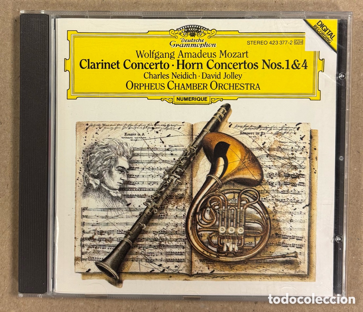 CDs de M&uacute;sica: CD. MOZART: KLARINETTENKONZERT N&deg; 2 & 4. NEIDICH / JOLLEY / ORPHEUS CHAMBER ORCHESTRA.