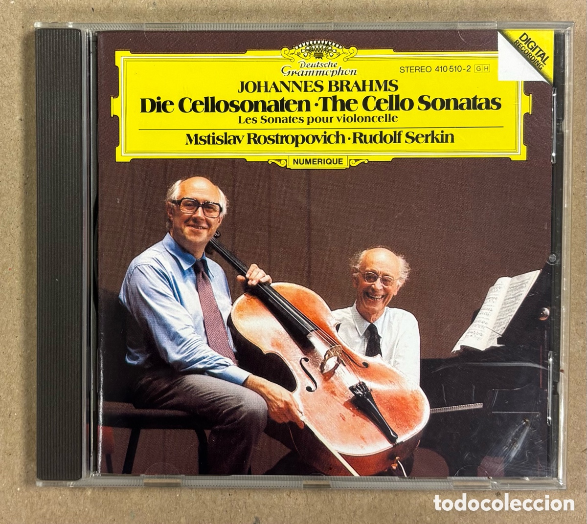 CDs de M&uacute;sica: CD. BRAHMS: DIE CELLOSONATEN. ROSTROPOVICH / SERKIN.
