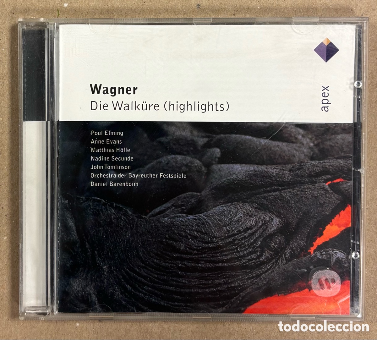 CDs de M&uacute;sica: CD. WAGNER: DIE WALKURE (HIGHLIGHTS). ELMING / EVANS / HOLLE / SECUNDE / TOMLINSON / BARENBOIM.