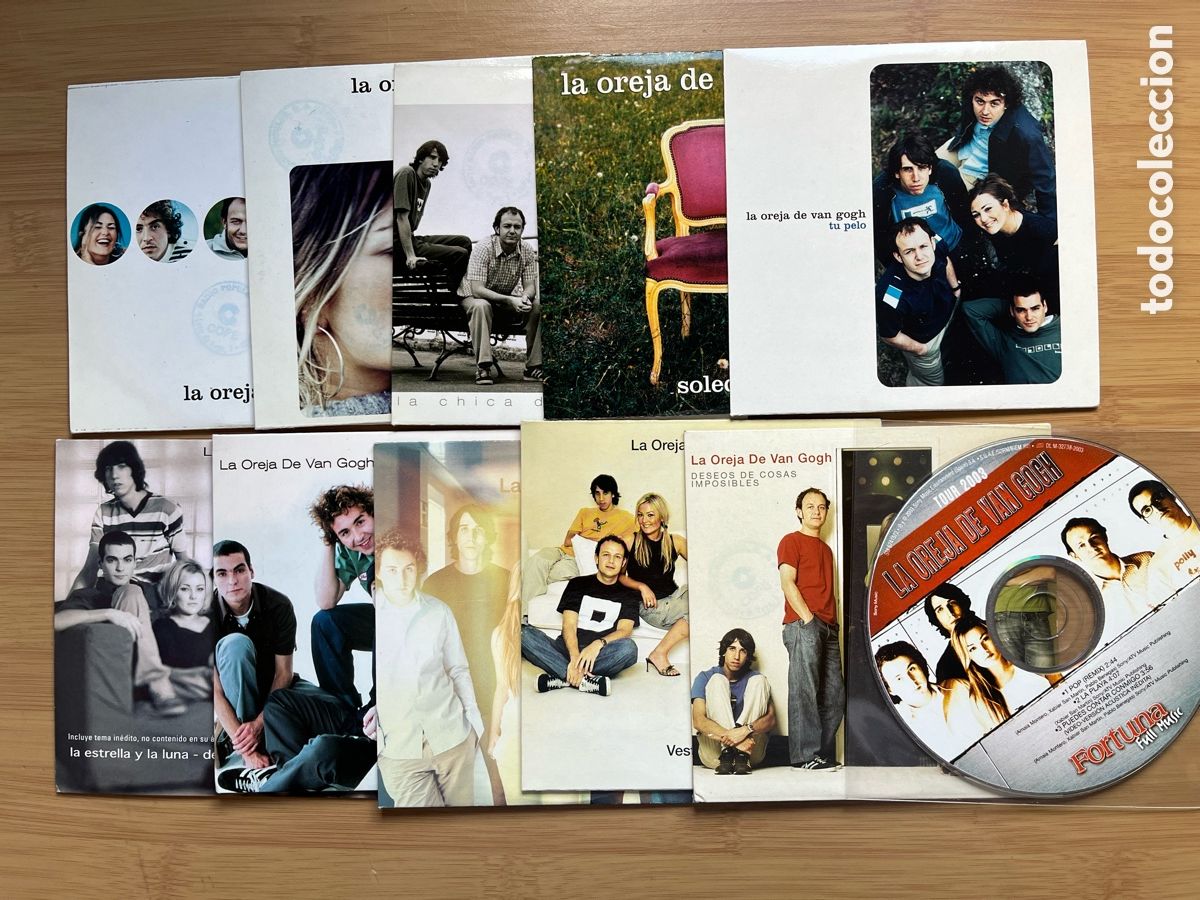 CDs de M&uacute;sica: LA OREJA DE VAN GOGH. Soledad. Que puedo pedir. Pop. La playa. La chica del gorro....(11 cd single)