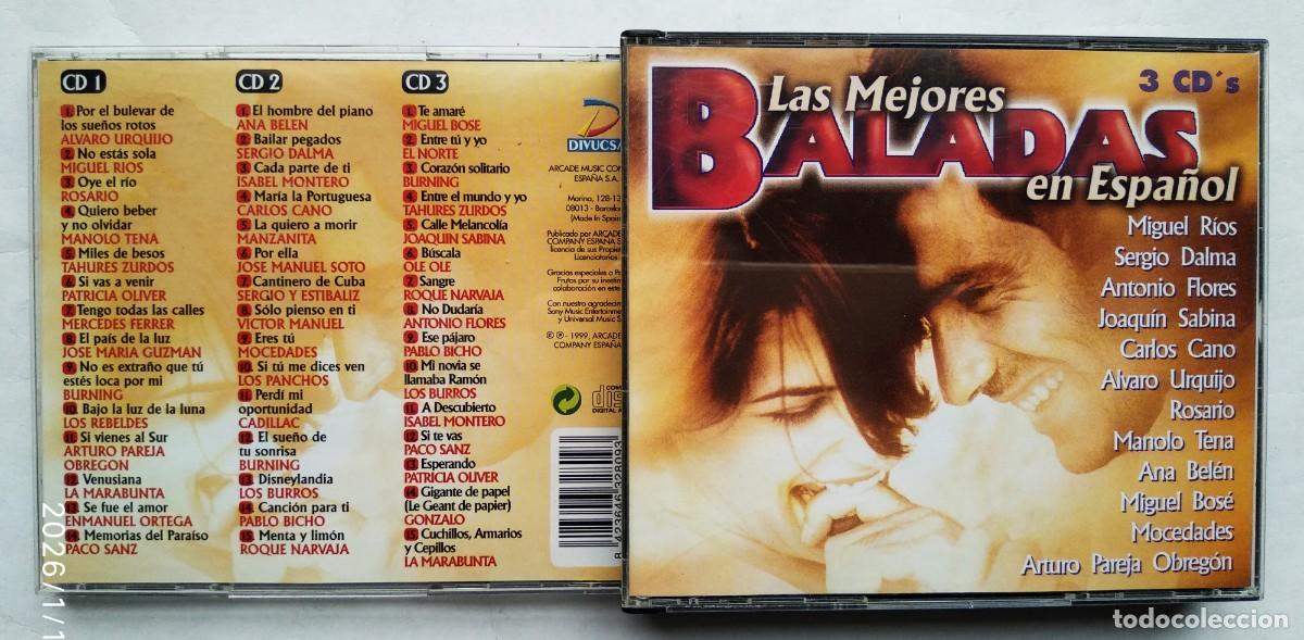 CDs de M&uacute;sica: LAS MEJORES BALADAS. MIGUEL RIOS. SABINA. BOS&Eacute;. ANA BELEN y otros. 3 CD&acute;s.