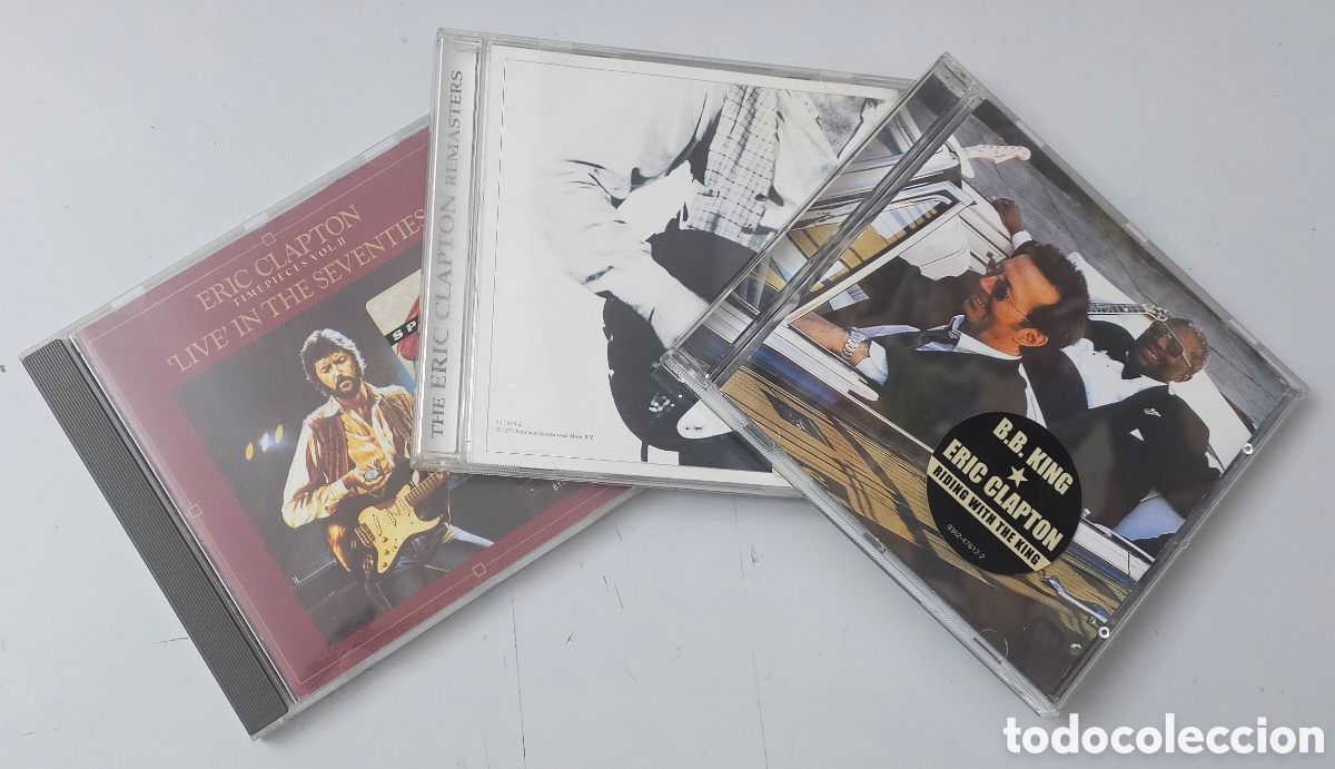 CDs de M&uacute;sica: LOTE 3 CDs ERIC CLAPTON & B.B. KING - Timepieces II/Slowhand/Riding With The King