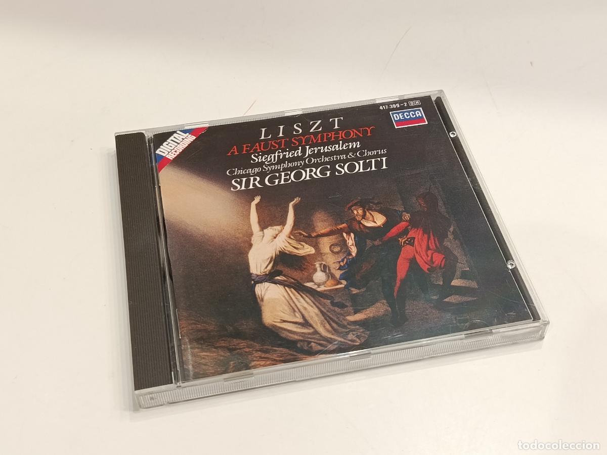 CDs de M&uacute;sica: LISZT - A FAUST SYMPHONY - SIEGFRIED JERUSALEM - SIR GEORG SOLTI - DECCA CD 417 399-2 (1986) - NUEVO