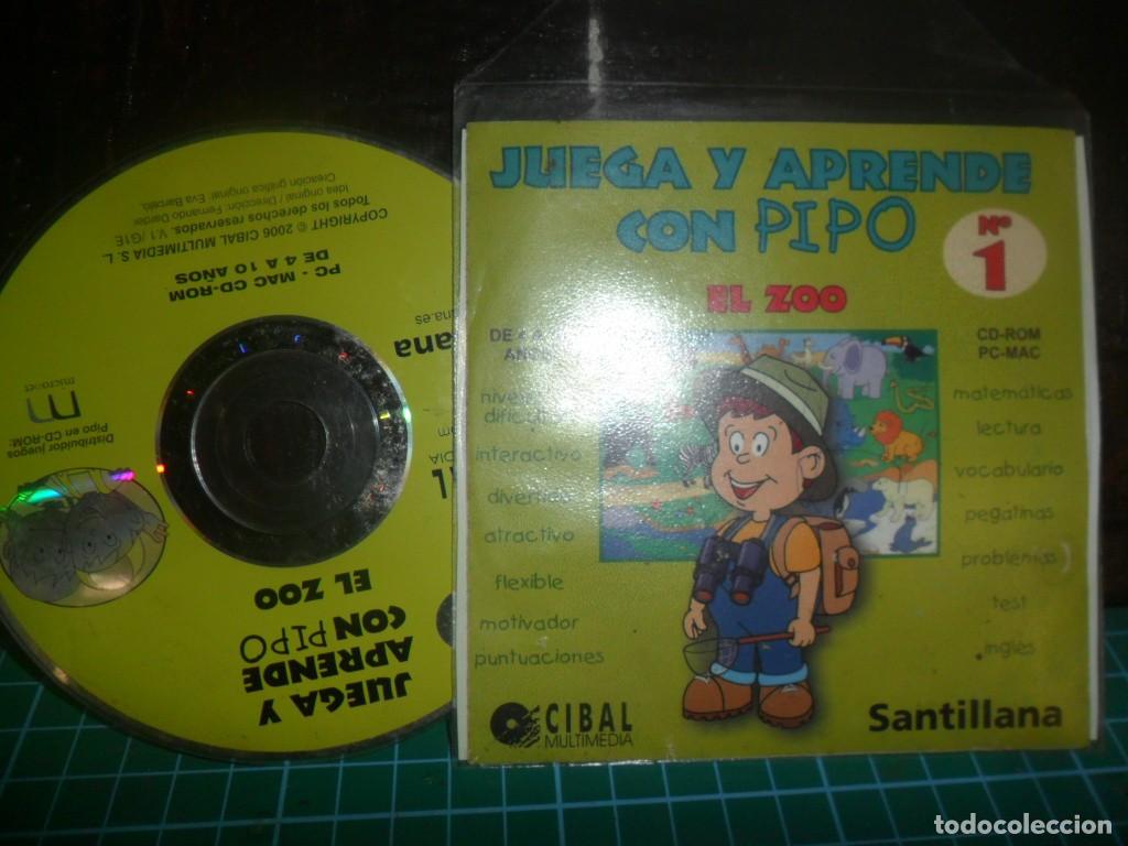 CDs de M&uacute;sica: 140- Juego Educativo Pipo en el Zoo - PC/Mac Cibal/Santillana - Cl&aacute;sico