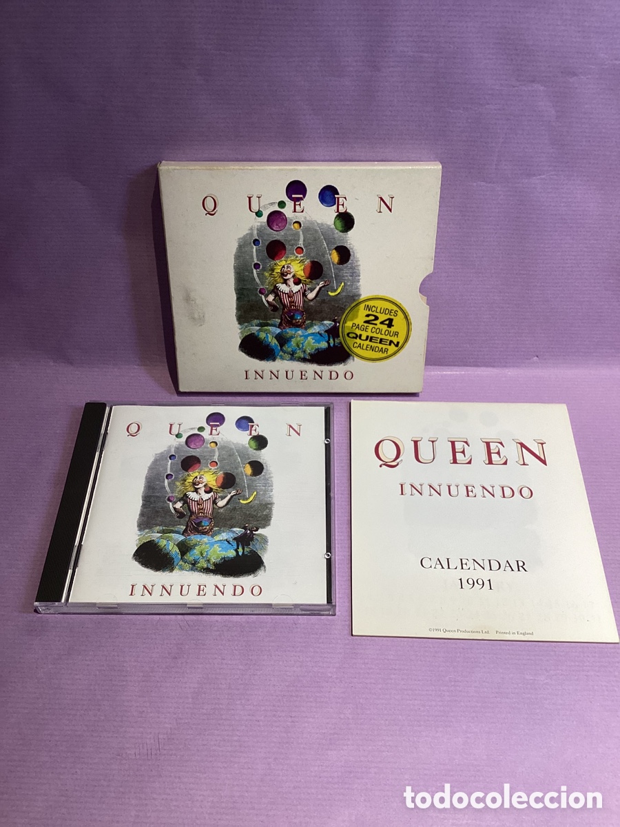 CDs de M&uacute;sica: Queen - Innuendo - Cd 1991 Limited Edition + Calend&aacute;rio 1991 - Oportunidad