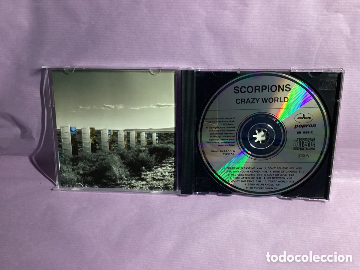 CDs de m&uacute;sica: Scorpions - Crazy World - Cd 1990 - Foto 3