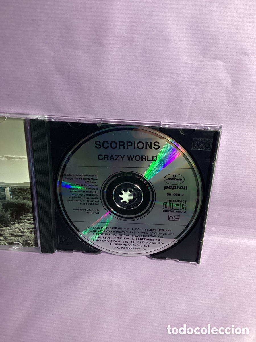 CDs de m&uacute;sica: Scorpions - Crazy World - Cd 1990 - Foto 4