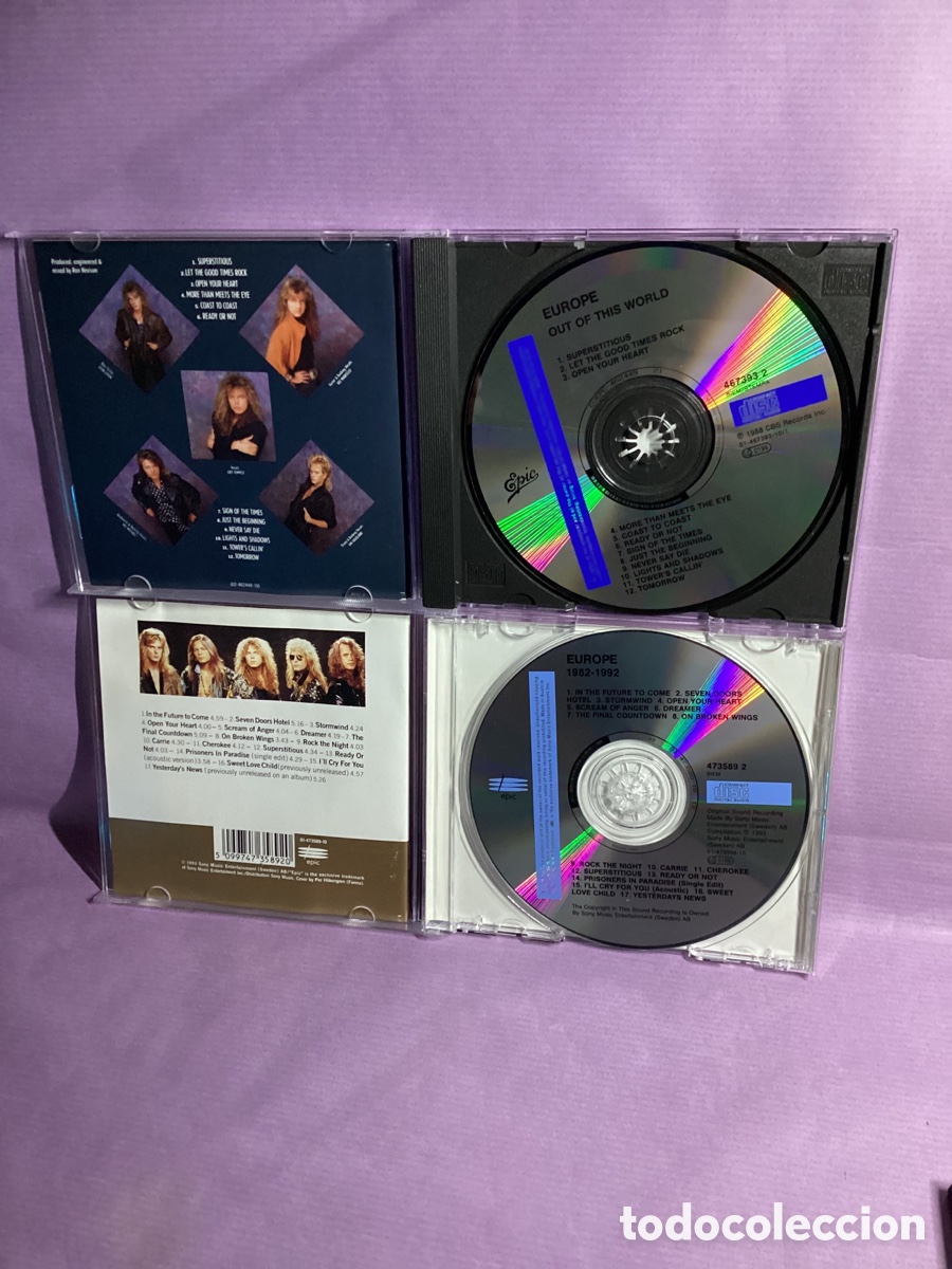 CDs de m&uacute;sica: Lote 2 Discos - Europe - Foto 4