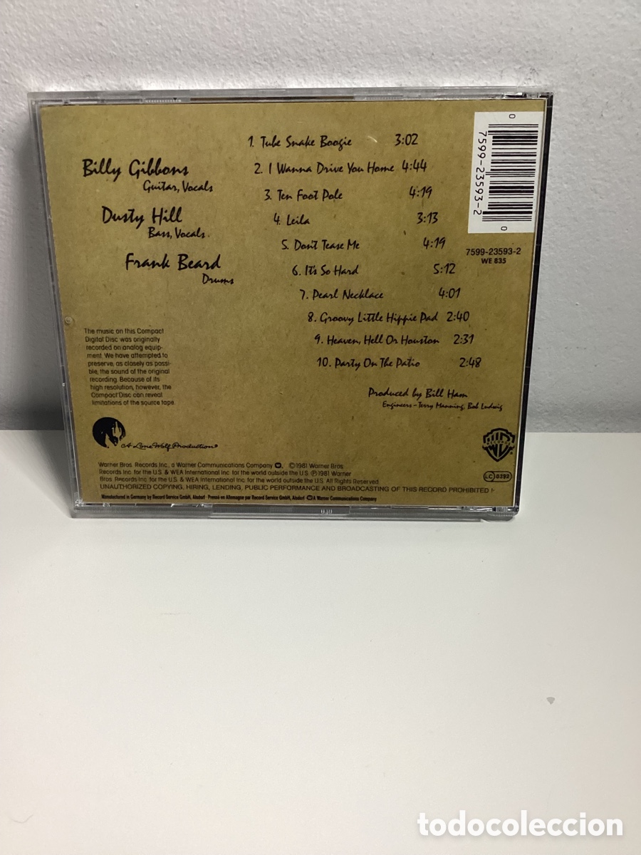 CDs de m&uacute;sica: ZZ Top - El Loco - Cd 1981 - Foto 2