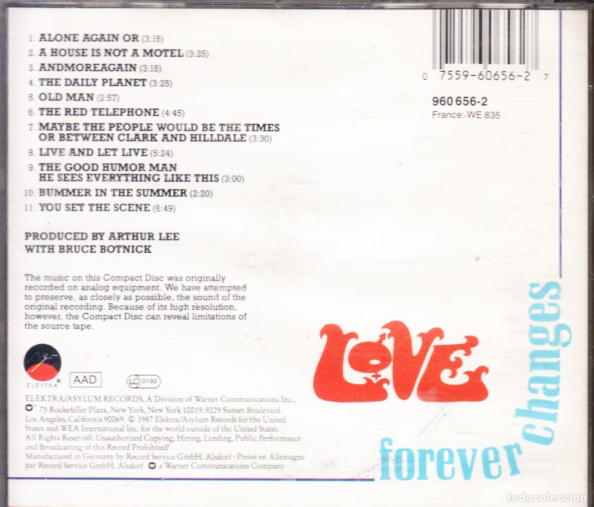 CDs de m&uacute;sica: LOVE. FOREVER CHANGES. CD. - Foto 2