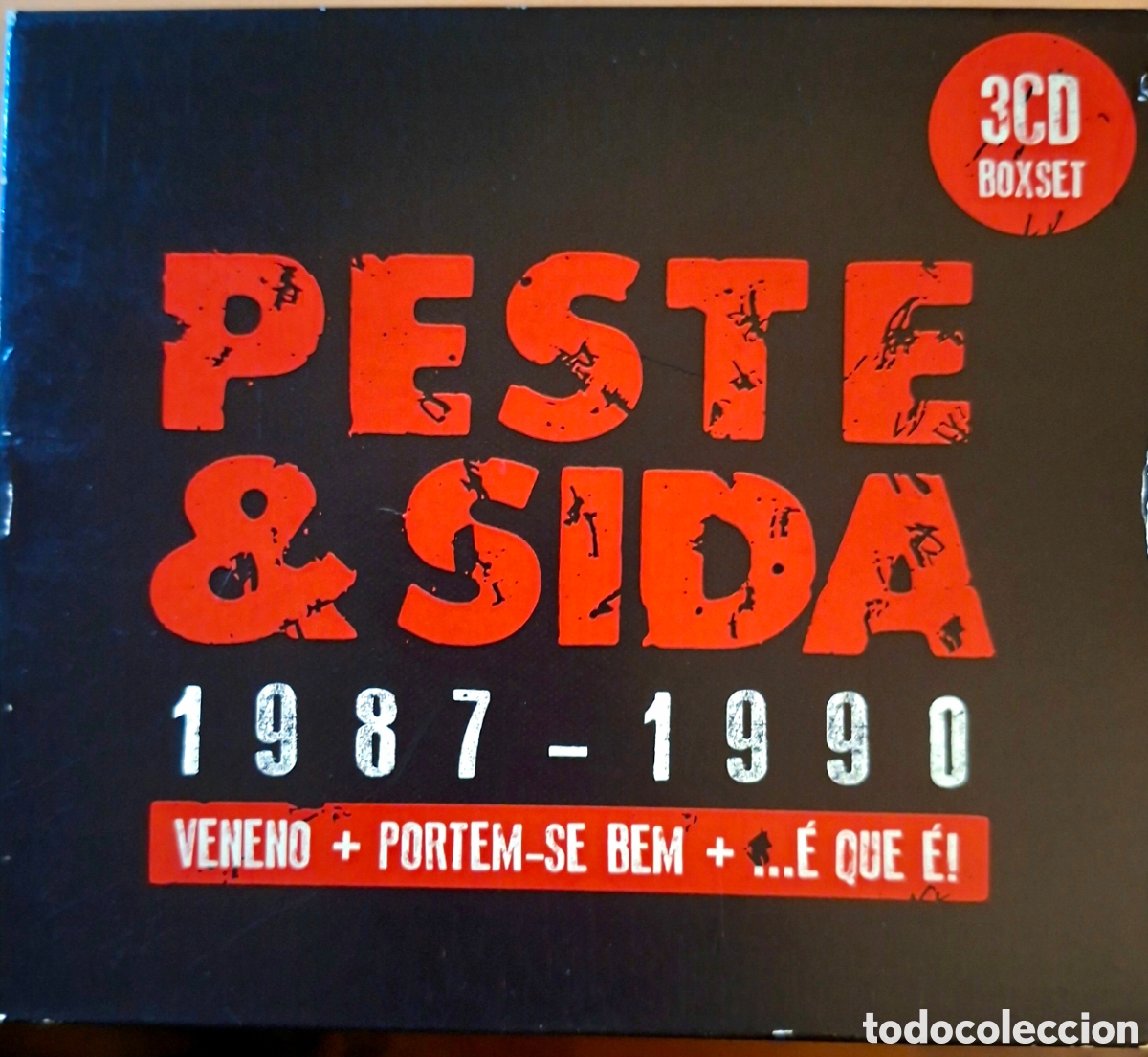 CDs de M&uacute;sica: Box Set, Compilation, Limited Edition. PESTE & SIDA 1987 - 1990. Caixa 3CDs, Rastilho 2015