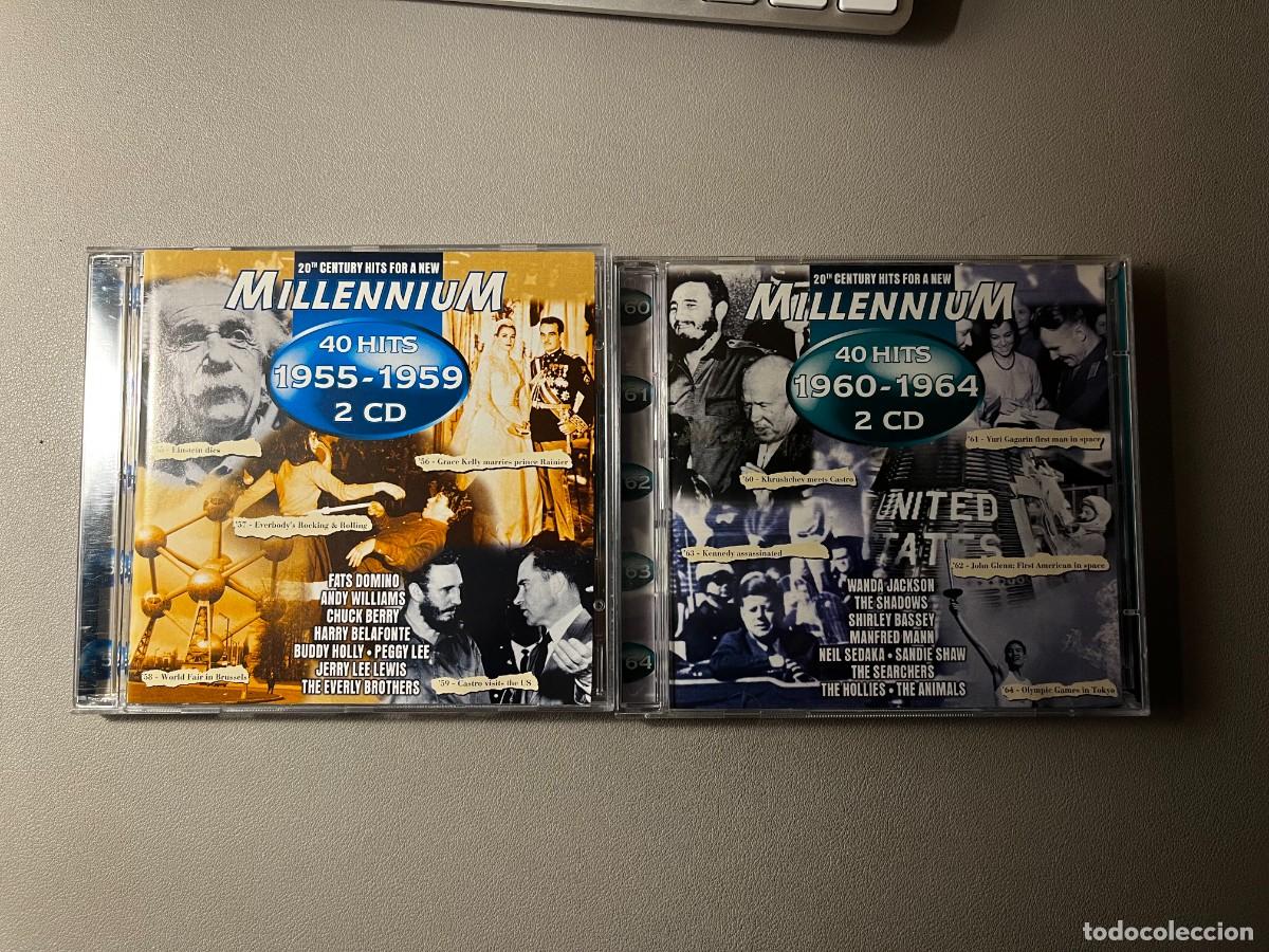 CDs de M&uacute;sica: Millenium 40 hits 1955- 1959 y 1965-1969