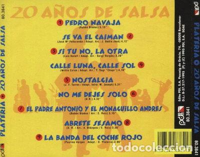 CDs de M&uacute;sica: 20 A&ntilde;os De Salsa- 8427322838418