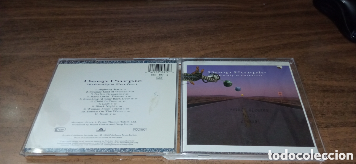 CDs de M&uacute;sica: Deep Purple &lrm;&ndash; Nobody's Perfect (1988)