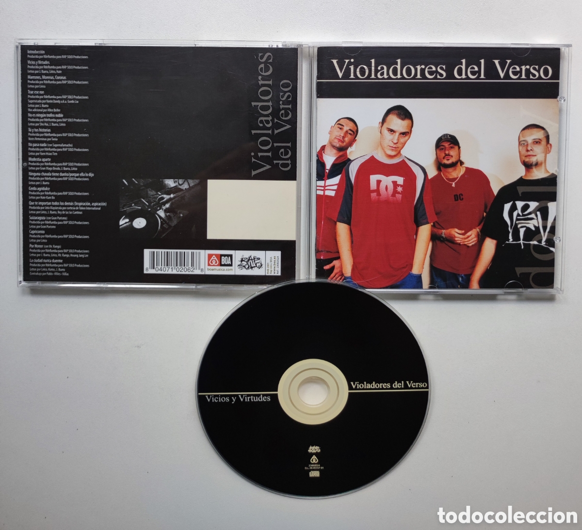 CDs de M&uacute;sica: VIOLADORES DEL VERSO - VICIOS Y VIRTUDES / CD 2001 RAP SOLO - BOA MUSICA