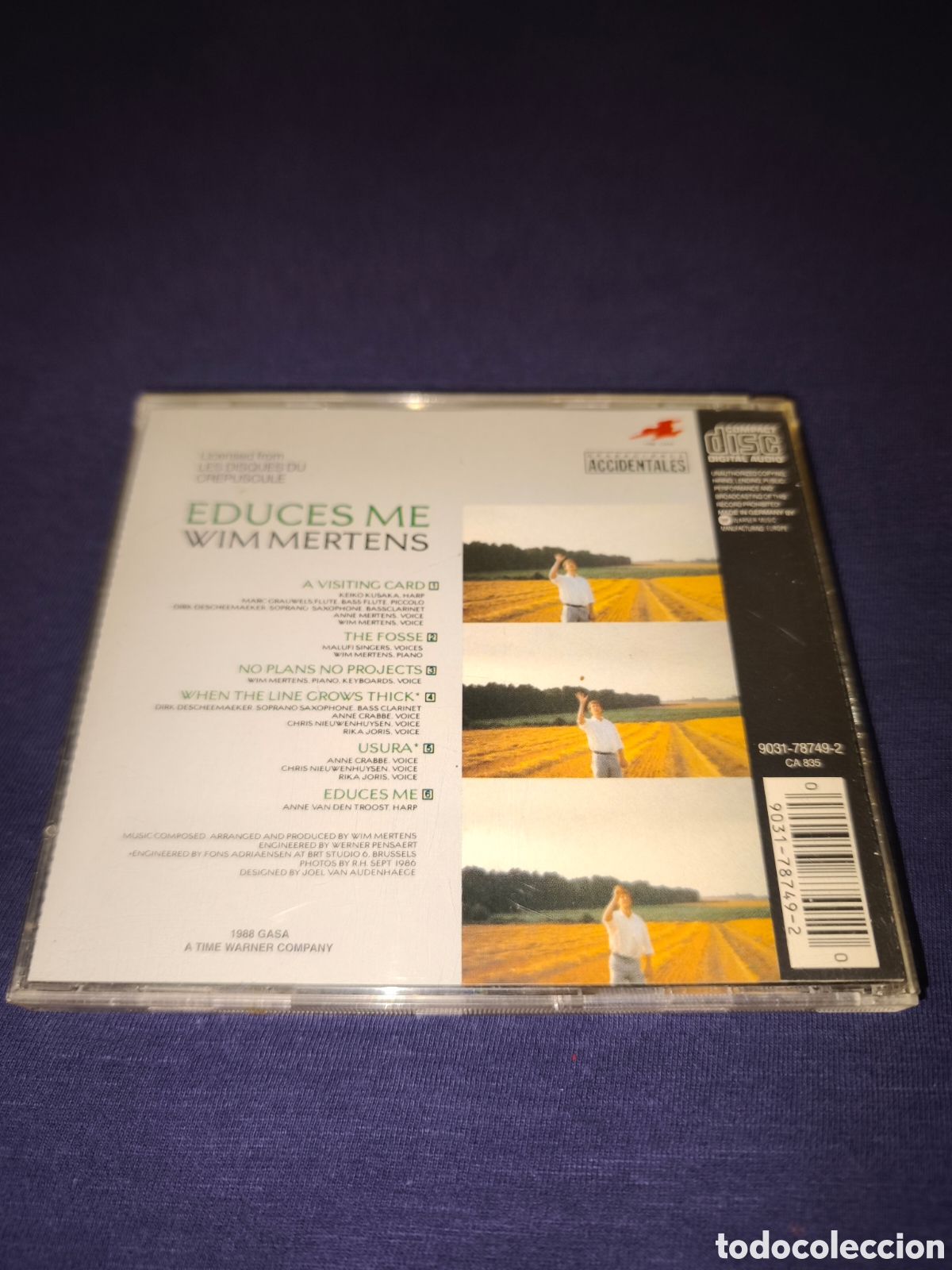 CDs de m&uacute;sica: Wim Mertens Educes Me - Foto 2