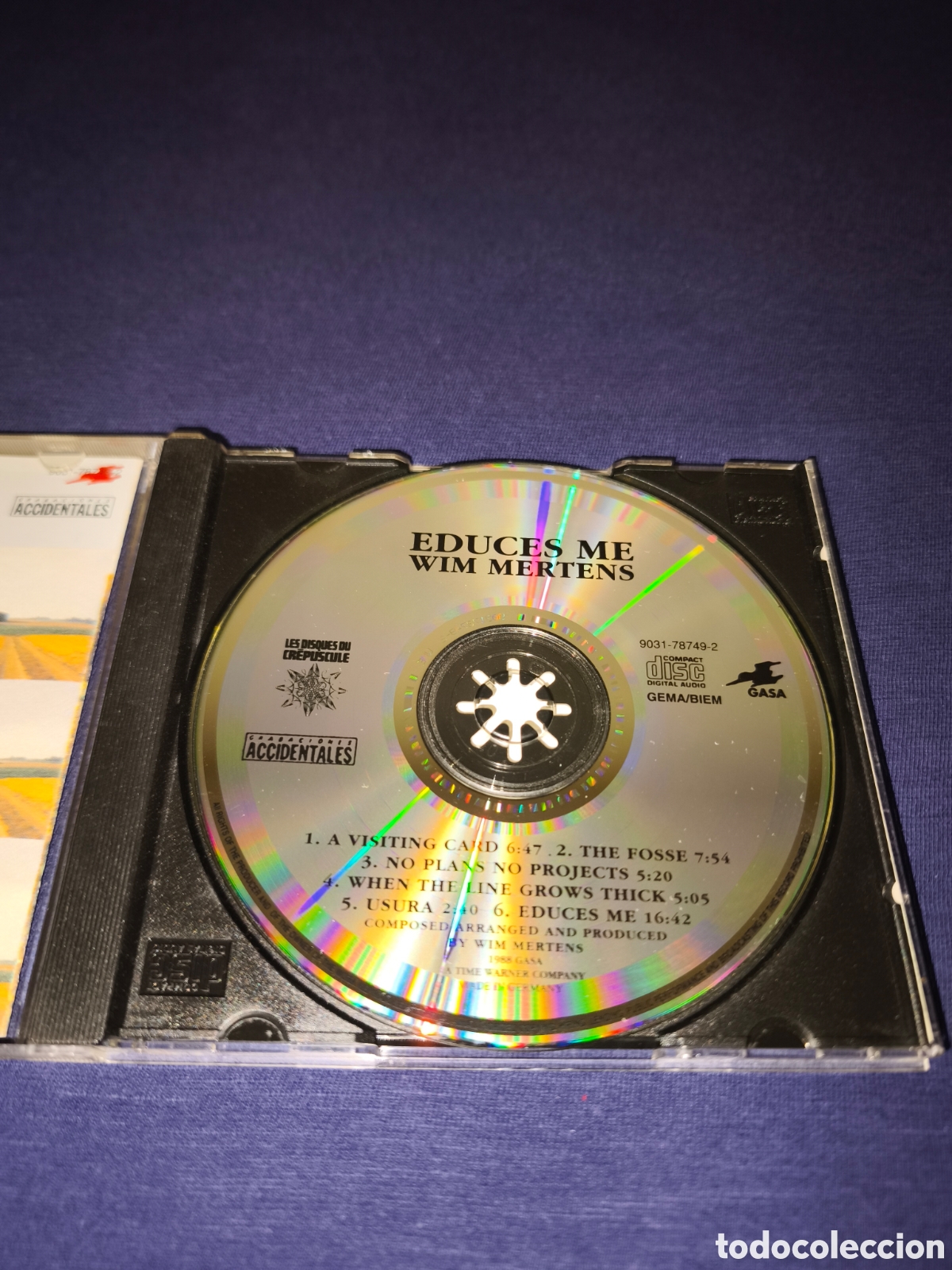 CDs de m&uacute;sica: Wim Mertens Educes Me - Foto 3