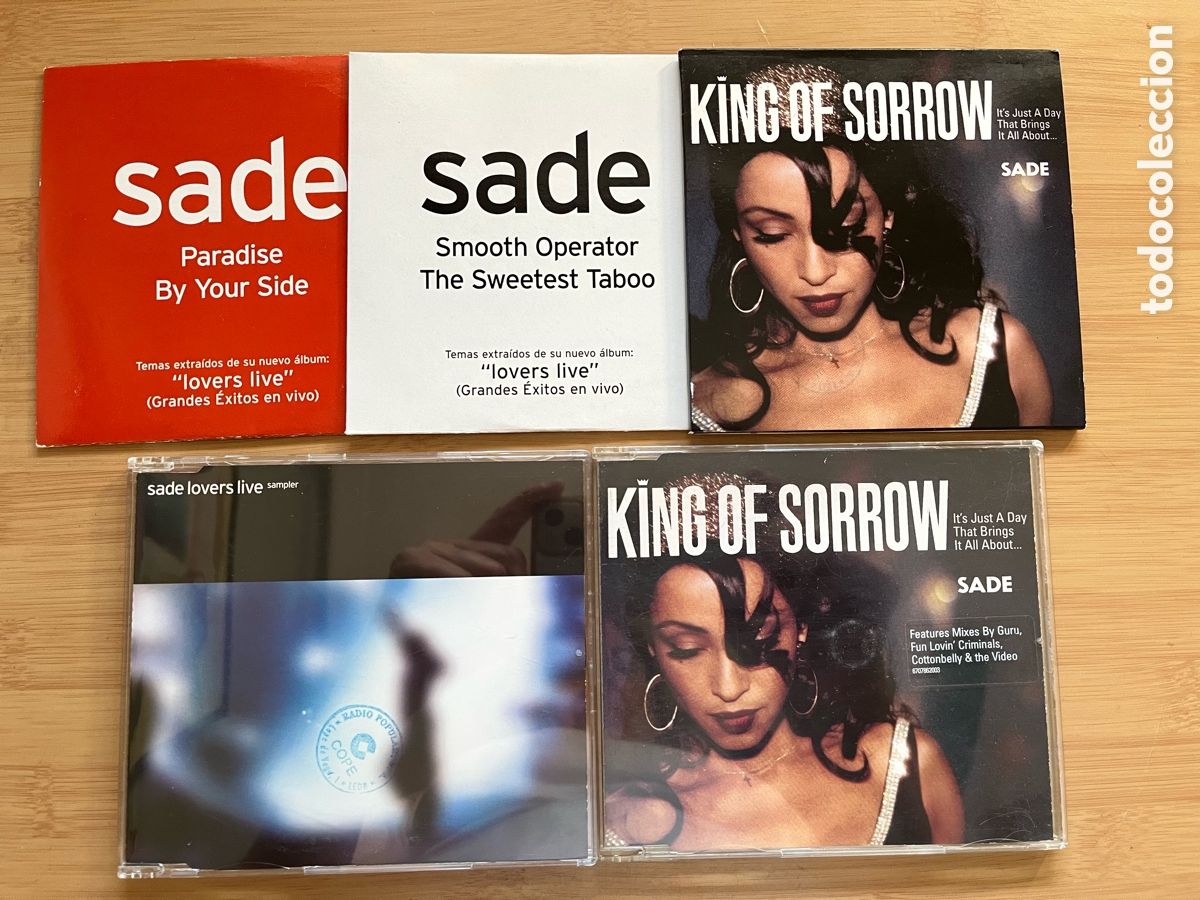 CDs de M&uacute;sica: SADE. Smooth operator. Paradise. Paradise by your side. King of sorrow. ............ (5 cd single).