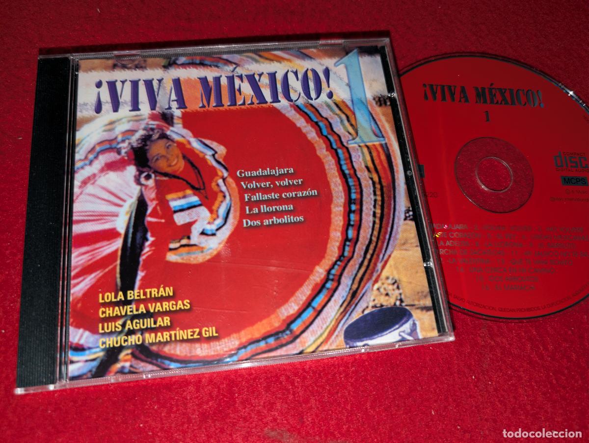 CDs de M&uacute;sica: &iexcl;VIVA MEXICO! 1 Lola Beltran+Chavela Vargas+Luis Aguilar+Chucho Martinez Gil CD B.Music