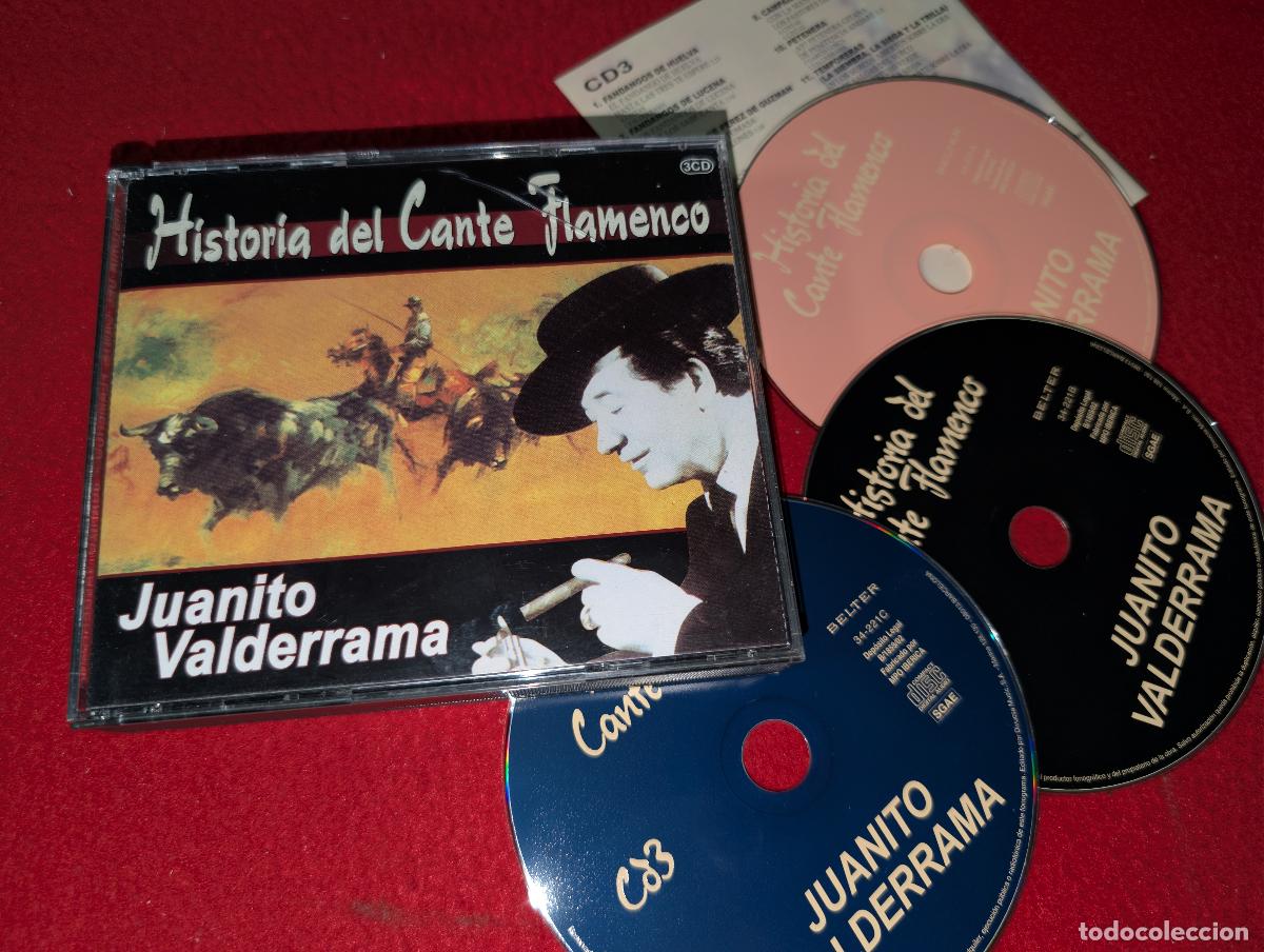 CDs de M&uacute;sica: JUANITO VALDERRAMA Historia del cante flamenco 3CD 2002 Belter
