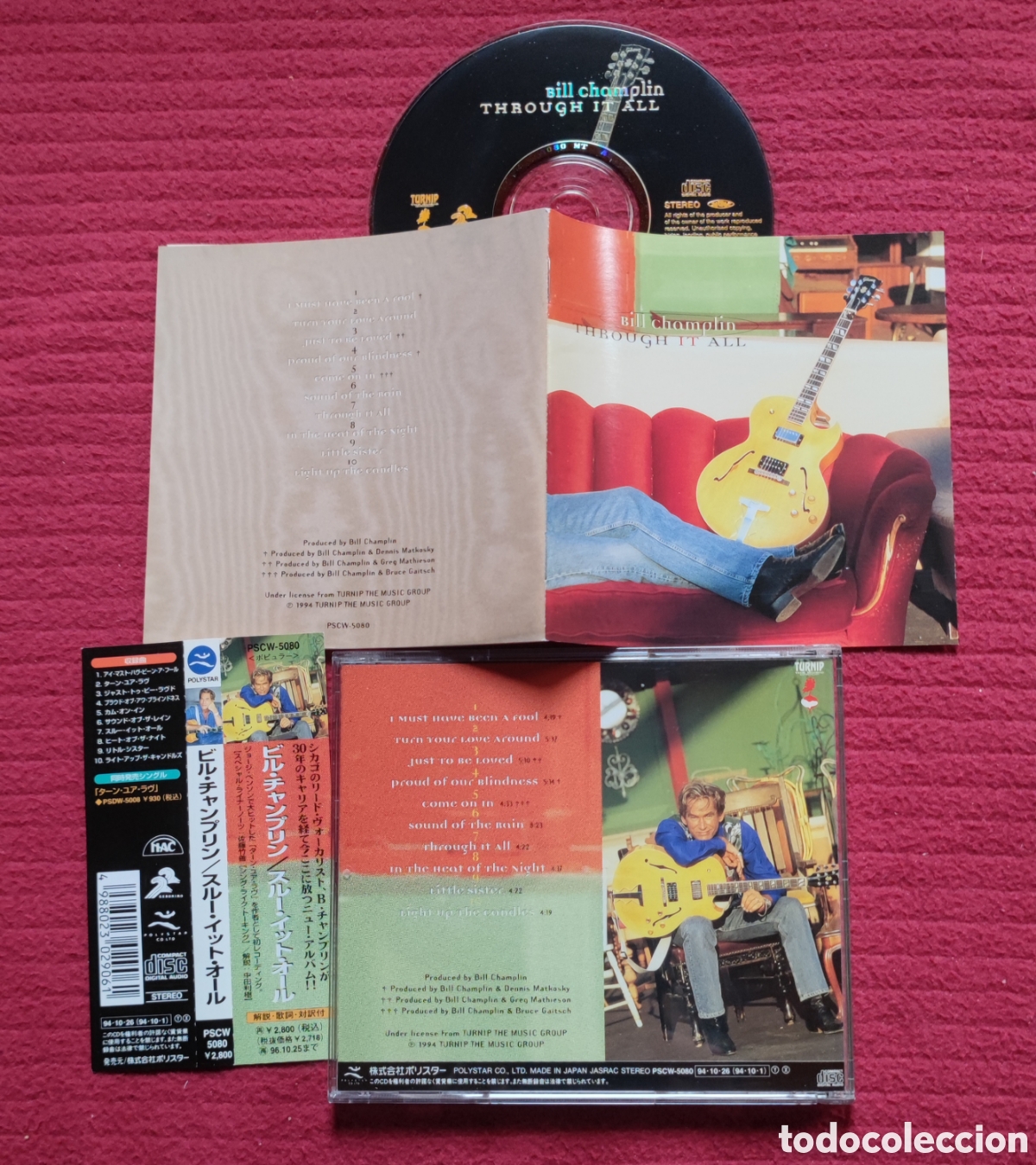 Musik-CDs: BILL CHAMPLIN: Through It All. Cd Aor West Coast. 1994 Polystar. Made in Japan con Obi.