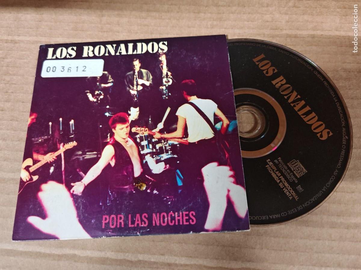 CDs de M&uacute;sica: LOS RONALDOS Por las noches CD SINGLE PROMO CARTON 1996 CONTIENE 1 TEMA COQUE MALLA RARO