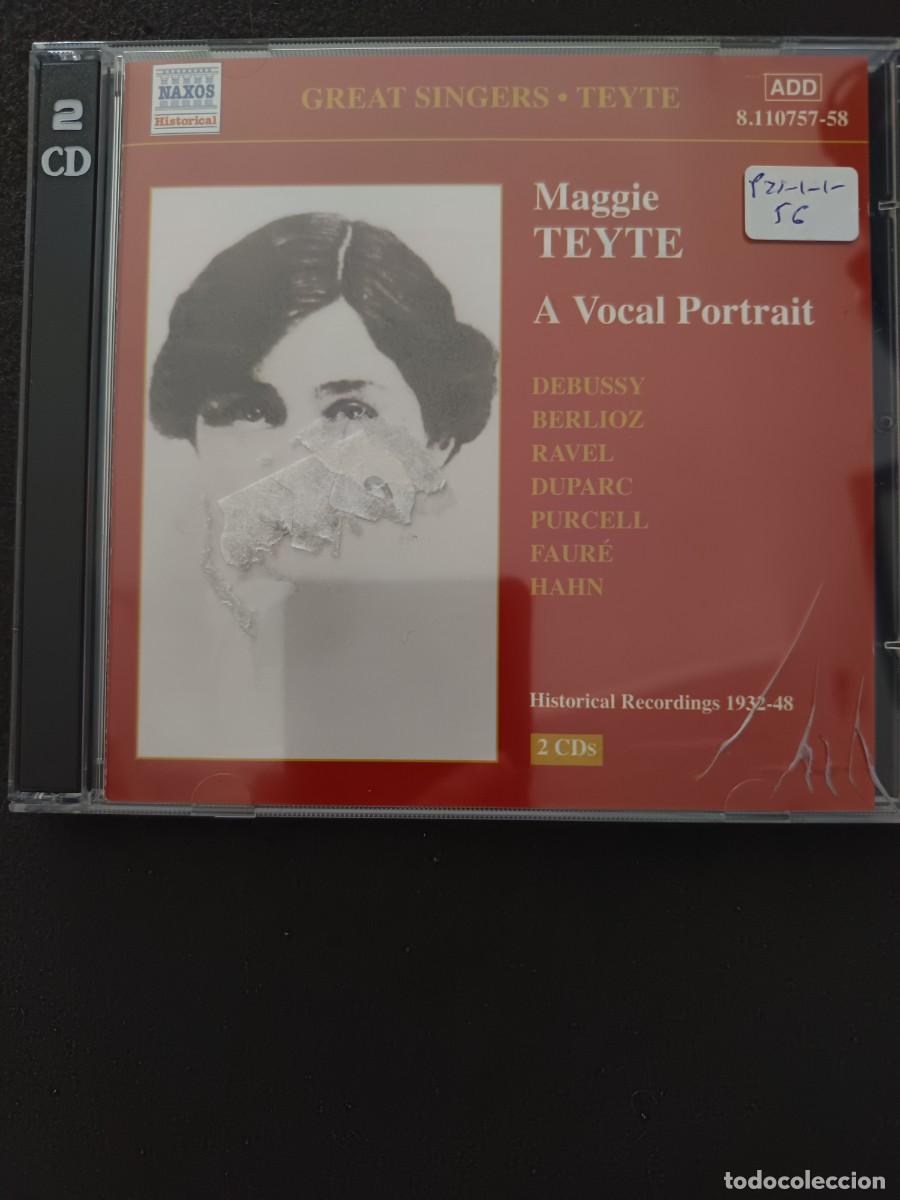 CDs de M&uacute;sica: 2 CD. MAGGIE TEYTE. A VOCAL PORTRAIT. HISTORICAL RECORDINGS 1932-48