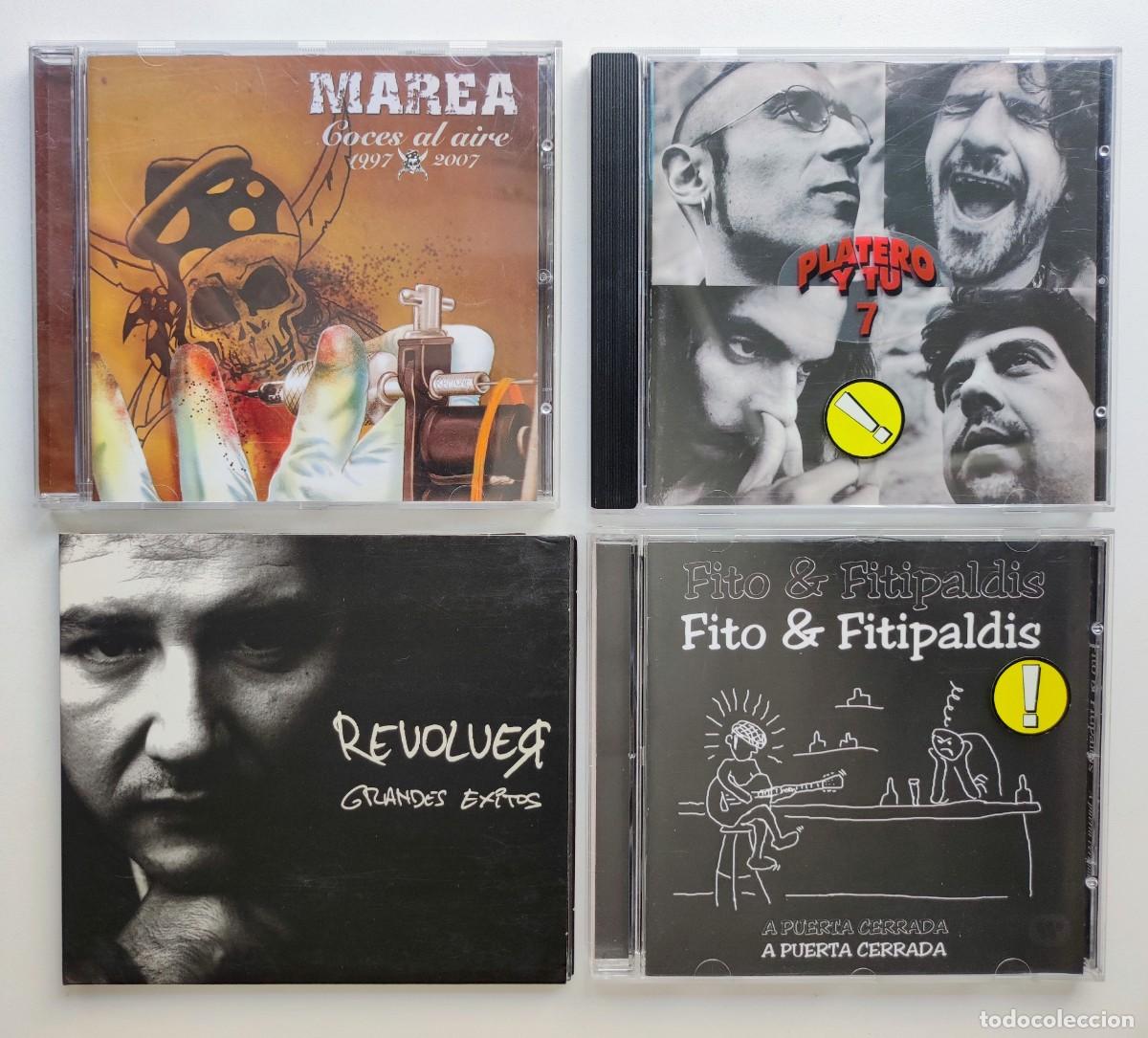 CDs de M&uacute;sica: 4 CD ROCK - MAREA + PLATERO Y T&Uacute; + FITO & FITIPALDIS + REV&Oacute;LVER