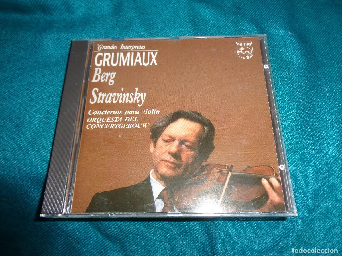 CDs de M&uacute;sica: GRUMIAUX. BERG / STRAVINSKY. CONCIERTOS PARA VIOLIN. GRANDES INTERPRETES. CD. IMPECABLE(#)