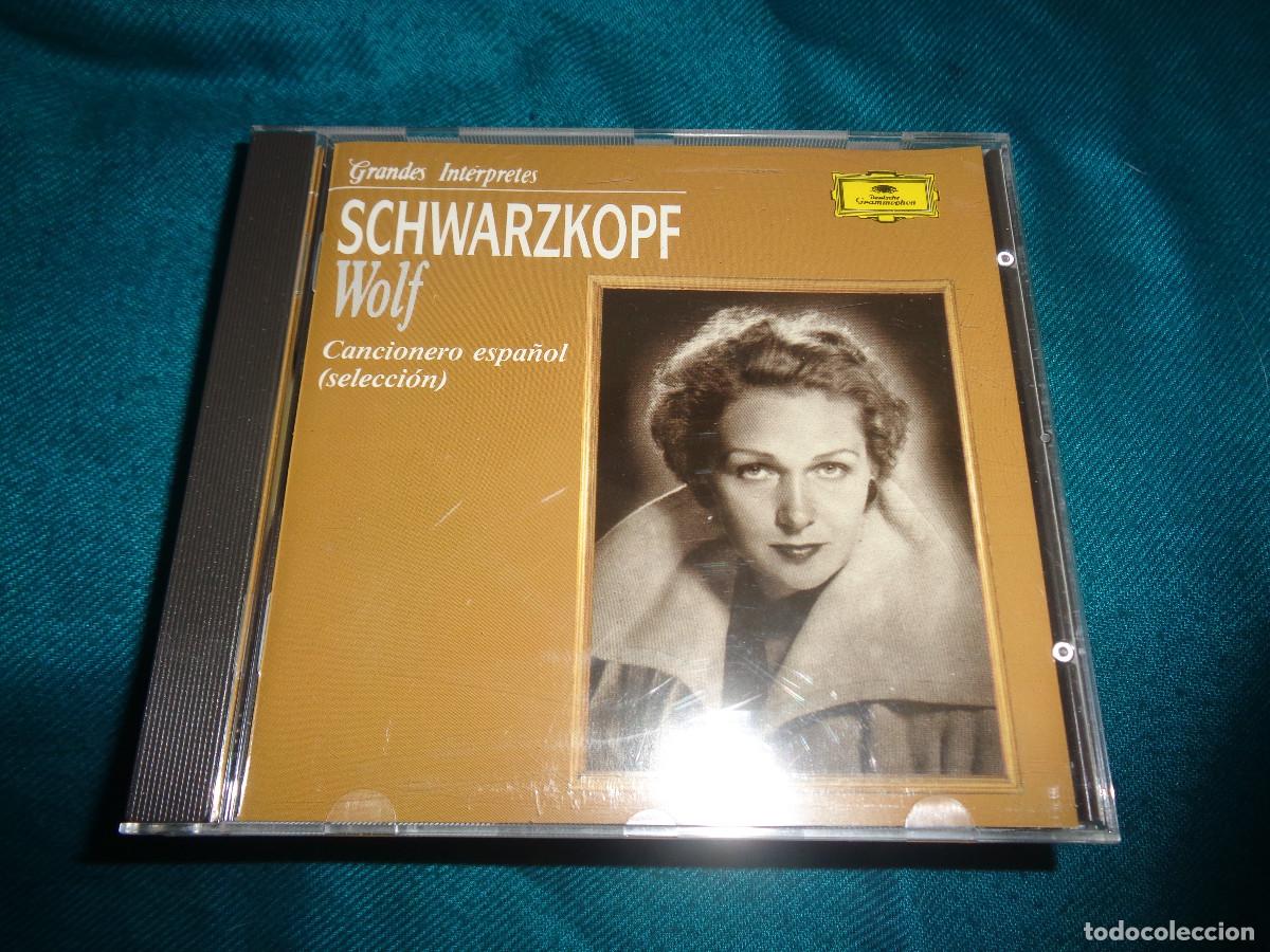 CDs de M&uacute;sica: SCHWARZKOPF. WOLF. CANCIONERO ESPA&Ntilde;OL. GRANDES INTERPRETES. CD. IMPECABLE(#)
