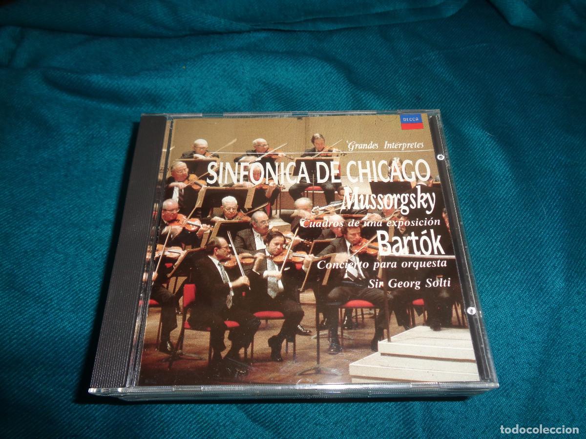CDs de M&uacute;sica: SINFONICA DE CHICAGO. MUSSORGSKY : CUADROS EXPOSICION / BARTOK . GRANDES INTERPRETES. CD. IMPECABLE