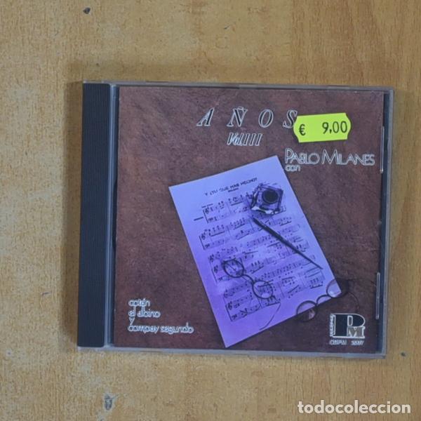 CDs de M&uacute;sica: PABLO MILANES - A&Ntilde;OS - CD - Env&iacute;o r&aacute;pido y bien embalado