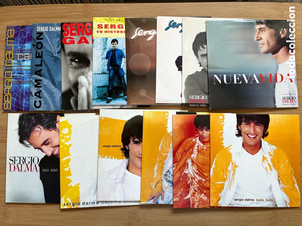 CDs de M&uacute;sica: SERGIO DALMA. Baila, baila. Ya lo veras. La decision. Fuego en el alma. D&eacute;jame...... (14 cd single )