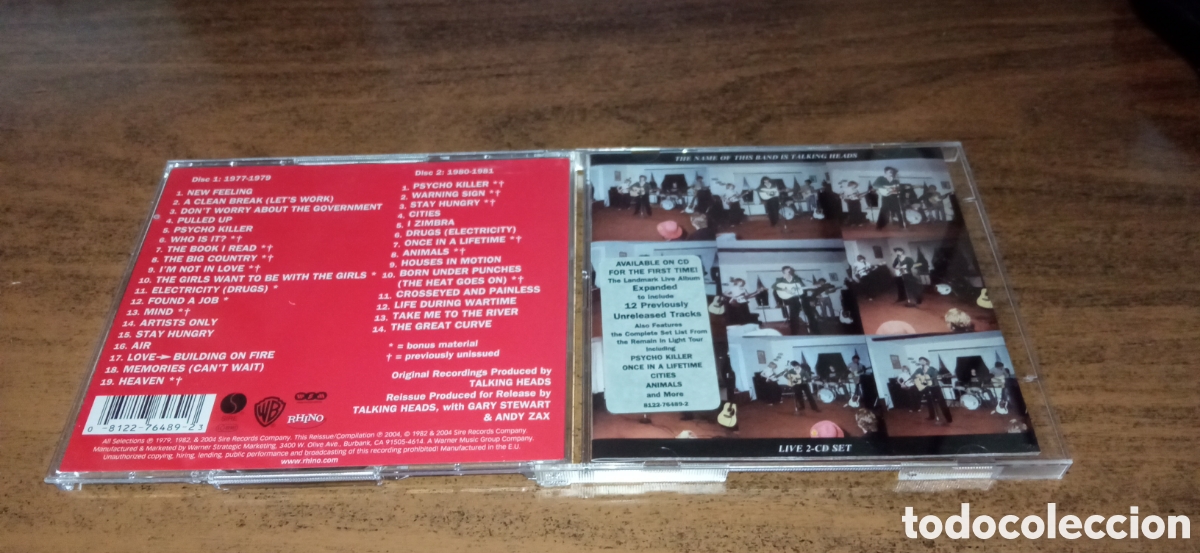 CDs de M&uacute;sica: Talking Heads &lrm;&ndash; The Name Of This Band Is Talking Heads (2CD - 2004)