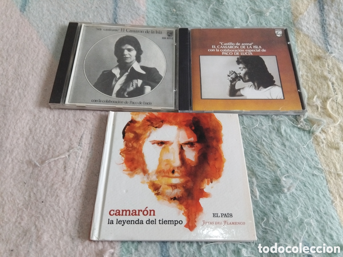 CDs de M&uacute;sica: LOTE 3 cds Camaron La leyenda del tiempo , soy caminante y Castillo de arena ).